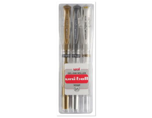 UNIBALL SIGNO Broad GS 1 mm Gel-Ink Roller ass. - Etui zu 3 Stk