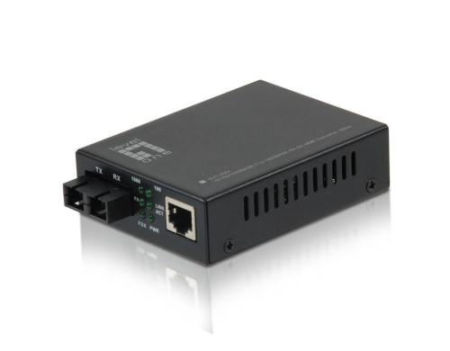 LevelOne GVT-2001: Media Konverter RJ45-SC 1Gbps Ethernet, SC, 550m, Multimode