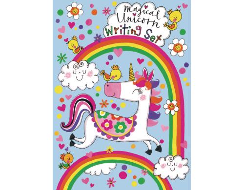 Rachel Ellen Briefpapierset Unicorn 160x220mm, 30 Bltter, 20 Kuvert, Stickers