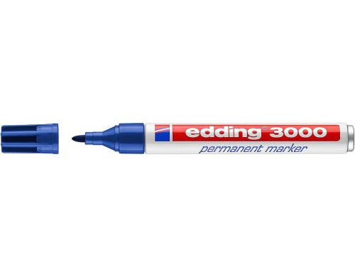 Edding Permanent Marker 3000, blau 1 Stk., Strichbreite ca. 1.5-3 mm