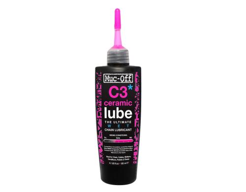 Muc-Off Wet Ceramic Lube enthlt Fluorpolymere und Bornitrid