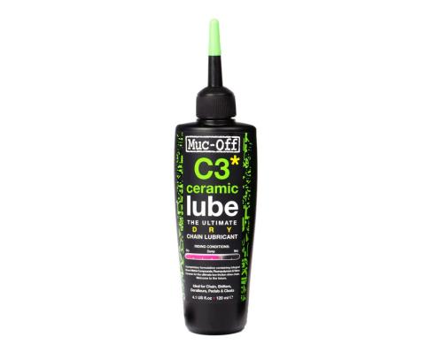 Muc-Off Dry Ceramic Lube enthlt Fluorpolymere und Bornitrid