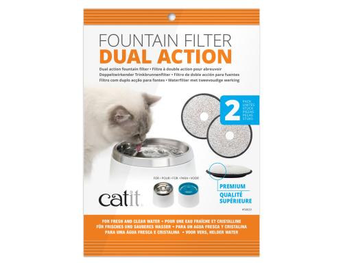 Catit Ersatzfilter Premium 2er Pack zu Brunnen  Fresh & Clear