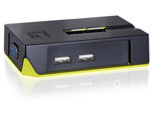 LevelOne KVM-0222: 2Port Kabel-KVM-Switch USB, VGA, 2045X1536