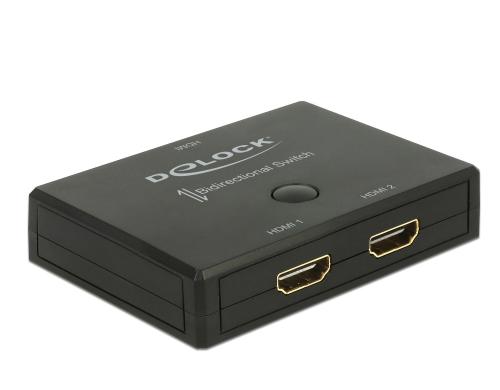 Delock 2 Port HDMI Switch&Verteiler Manuel, 3840x2160@60Hz, passiv