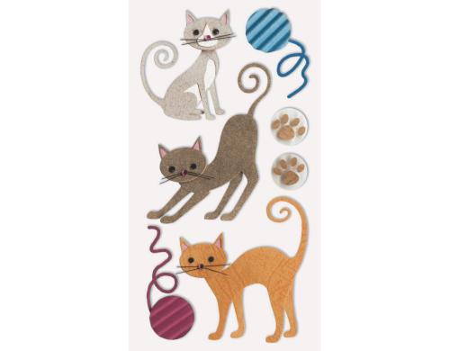 Heyda Motivsticker Katzen 1 Blatt 7.5 x 16.5cm