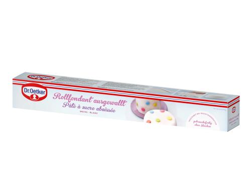 Rollfondant weiss ausgewallt Inhalt: 450g