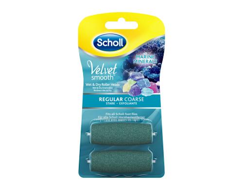 Scholl Aufsatz Velvet Smooth wet&dry Meer mit Meeresmineralien, grobe Krnung, 2 Stk.