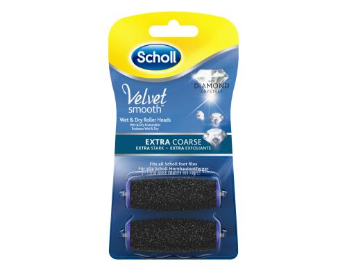 Scholl Aufsatz Velvet Smooth wet&dry Diama. Diamantpartik., sehr grobe Krnung, 2 Stk.