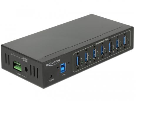 Delock USB 3 Hub 7-Port USB Typ-A mit 15 kV ESD Schutz