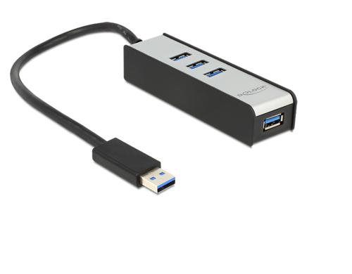 Delock USB 3 Hub 4-Port Aluline Delock