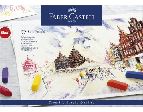 FABER-CASTELL Softpastellkreiden Mini Creative Studio, 72er Karton