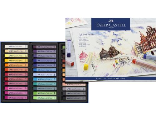 FABER-CASTELL Softpastellkreiden Creative Studio, 36er Karton