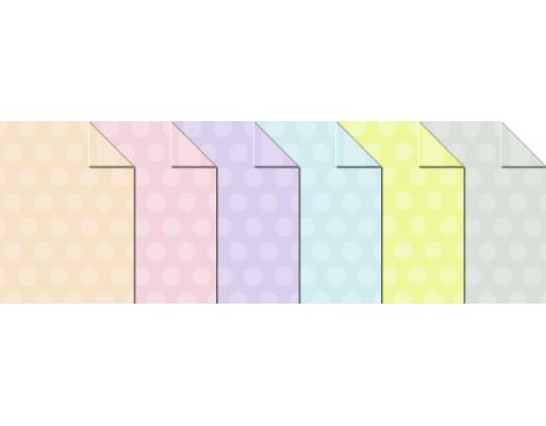 URSUS Motivblock Polka Dots and Stripes 18 Blatt sortiert, Grsse 24x34cm