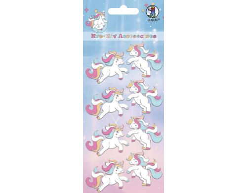 URSUS Motivsticker Einhorn 1 Blatt, selbstklebend