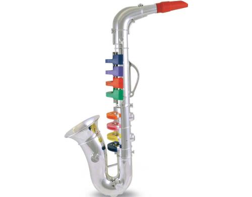 Bontempi Saxophon mit 8 farbigen Tasten ab 3 J.