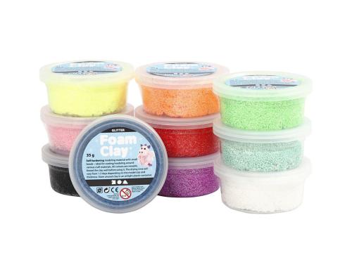 Creativ Company Foam Clay Glitzer 10 x 35 g