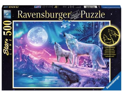 Puzzle Wolf im Nordlicht Alter:  Sprache