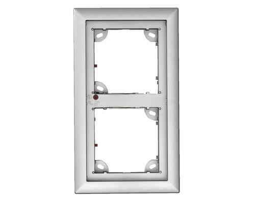 Mobotix MX-OPT-Frame-2-EXT-SV 2er Rahmen fr T25, silber