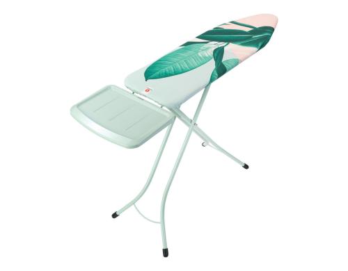 Brabantia Bgeltisch mint Tropical Leaves mit Dampfstationsablage, 124 x 38