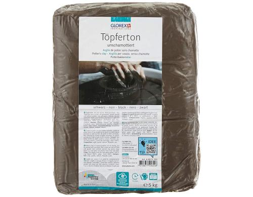 Glorex Tpferton 5 kg schwarz