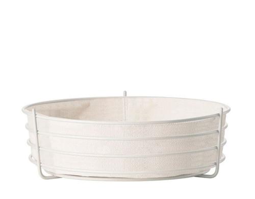 Zone Brotkorb Temptation Warm Grey 100% Baumwolle/ Metal, DxH: 22.5x8cm