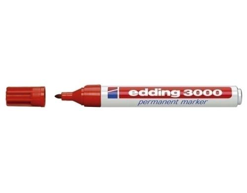 Edding Permanent Marker 3000, rot 1 Stk., Strichbreite ca. 1.5-3 mm