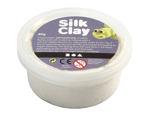 Creativ Company Silk Clay 40g, weiss