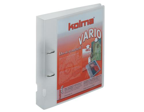 Kolma Ringbuch Vario A4 KolmaFlex 2 Ring-Mechanik Fllhhe 4 cm, farblos