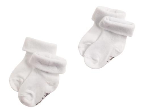 Noppies Socken Beef 2 Paar, White 0-3 Mt