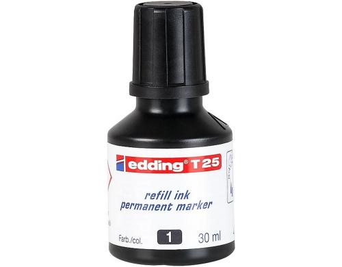 Edding Nachflltusche Permanent schwarz 30 ml