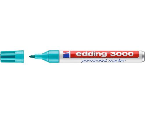 Edding Permanent Marker 3000, trkis 1 Stk., Strichbreite ca. 1.5-3 mm