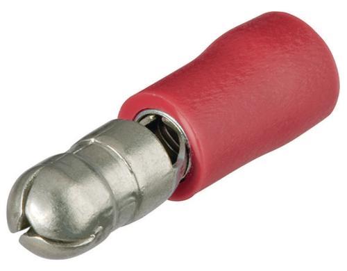 Knipex Rundstecker, isoliert Rot, 100 Stk.