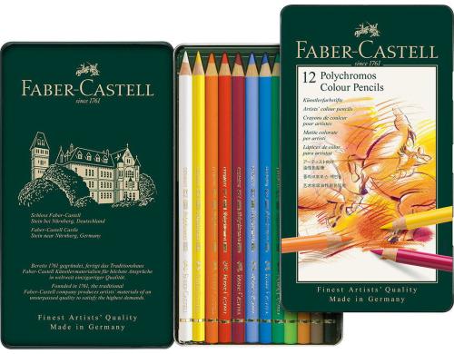 Faber-Castell Polychromos Farbstift 12er Metalletui