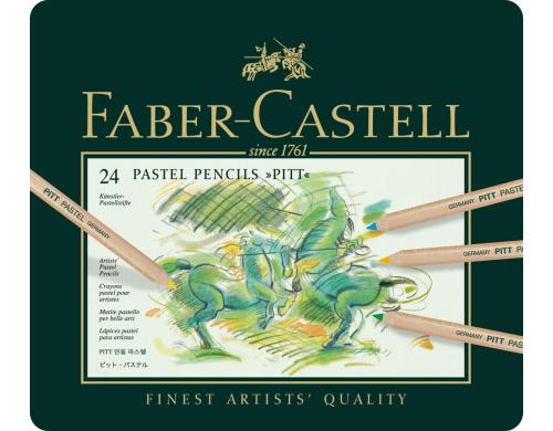 Faber-Castell Farbstift Pitt Pastell 24er Metalletui