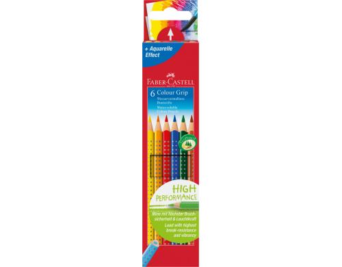 Faber-Castell Colour Grip Farbstifte 6er Kartonetui