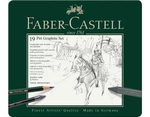 Faber-Castell PITT Graphit-Set 19er Metalletui