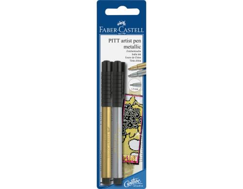 Faber-Castell PITT Artist Pen gold /silber M