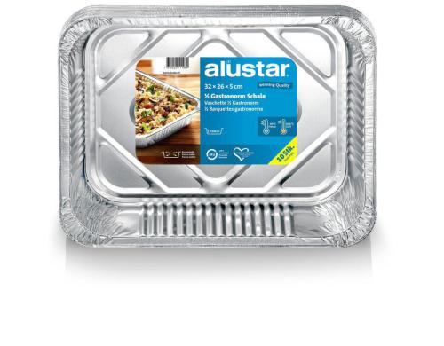 Alustar Aluminium Schale 10 Stck 32 cm x 26 cm