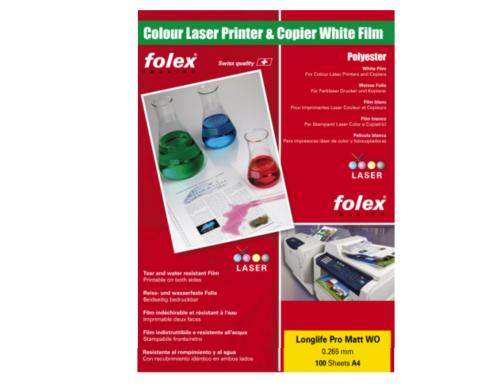 Folex Longlife Pro Matt WO Folie A4 Inhalt:100 Blatt, 0.115mm, Polyesterfolie,