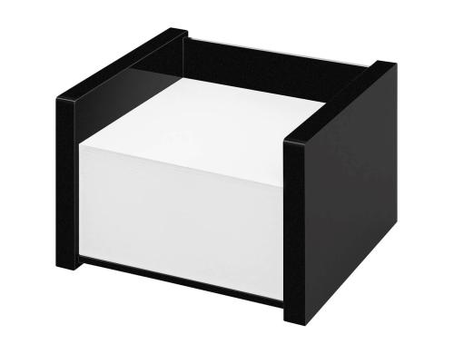 WEDO Zettelbox Black Office aus Acryl, inkl. 500 Blatt