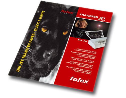 Folex T-Shirt-Folien, schwarz/farbig/weiss Folex, A4, 5 Blatt, fr InkJet