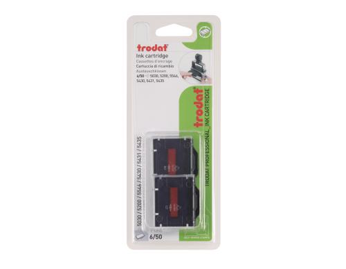 Trodat Ersatzkisse blau/rot 2er Blister fr 5430, 5430L, 5431, 5435