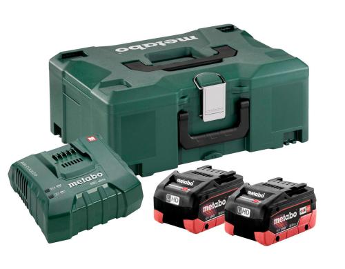 Metabo Basic Set 2 x 8.0Ah LiHD Akkus und Ladegert ASC Ultra