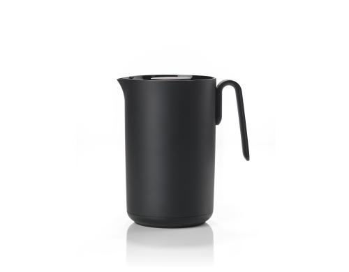 Zone Isolierkanne Kaffee Singles Schwarz Vol: 1 Liter, H: 22cm, D: 19cm Mat: PP/Glas