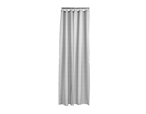 Zone Duschvorhang Stylish Discretion 200 x 180 cm, Polyester, soft grey