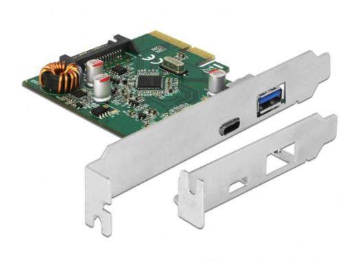 Delock PCIe 1x USB-Typ-C, 1x USB-A 