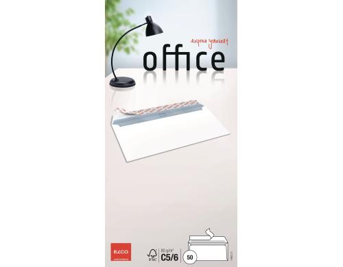 Elco Office Couvert C5/6 weiss Inhalt  50 Couvert, ohne Fenster