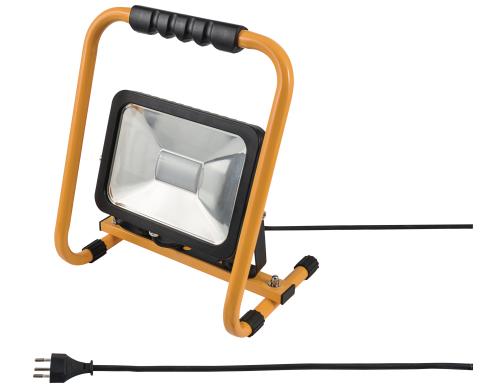 STEFFEN LED Strahler Worklight 20W 1600lm 6500K, IP65, gelb, 5m Kabel