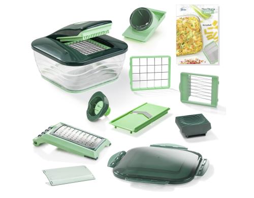 Genius Nicer Dicer Chef Set grn 15-teilig, grn